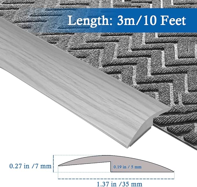 Floor Transition Strip Self Adhesive Carpet & Flooring Transitions Edging Trim - Image 2