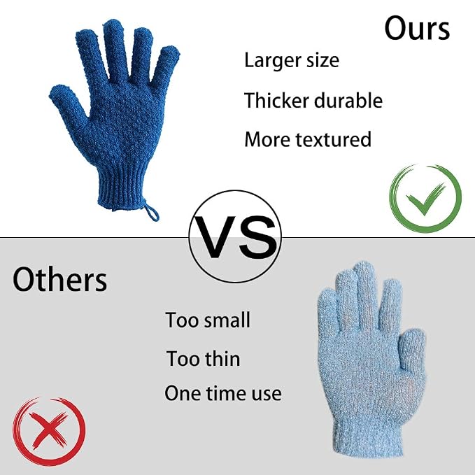 Bath Exfoliating Gloves Scrub - Image 4