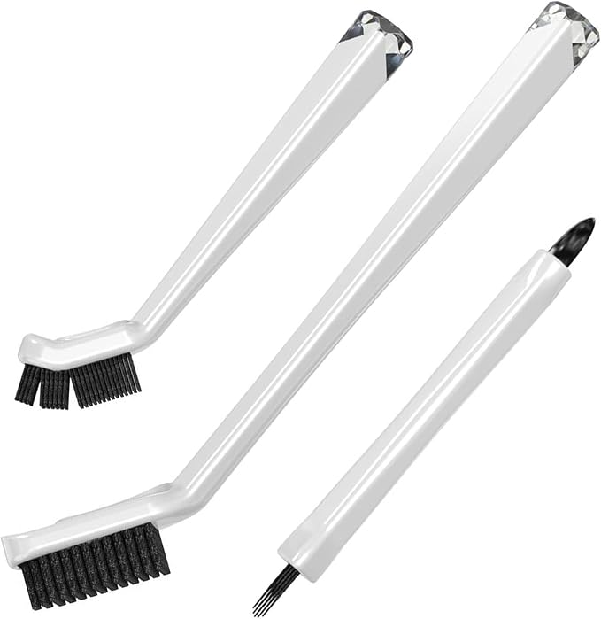 Grout Cleaning Brushes Set Deep Cleaner Multi-Purpose Stiff Bristle Brush by TheCrownChoice