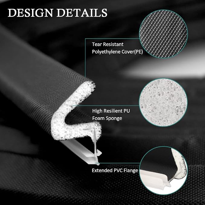 Kerf Weather Stripping Door Seal Strip 26 Ft Q Foam Door Weatherstrip Seal - Image 3