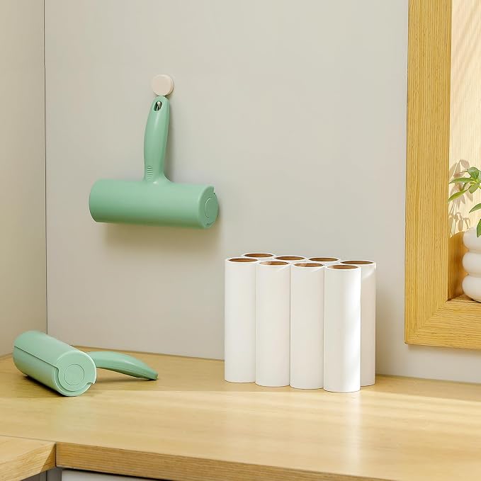 Large Lint Roller with Refills for Pet Hair Removal Extra Sticky 6.3 inch Wide - Image 7
