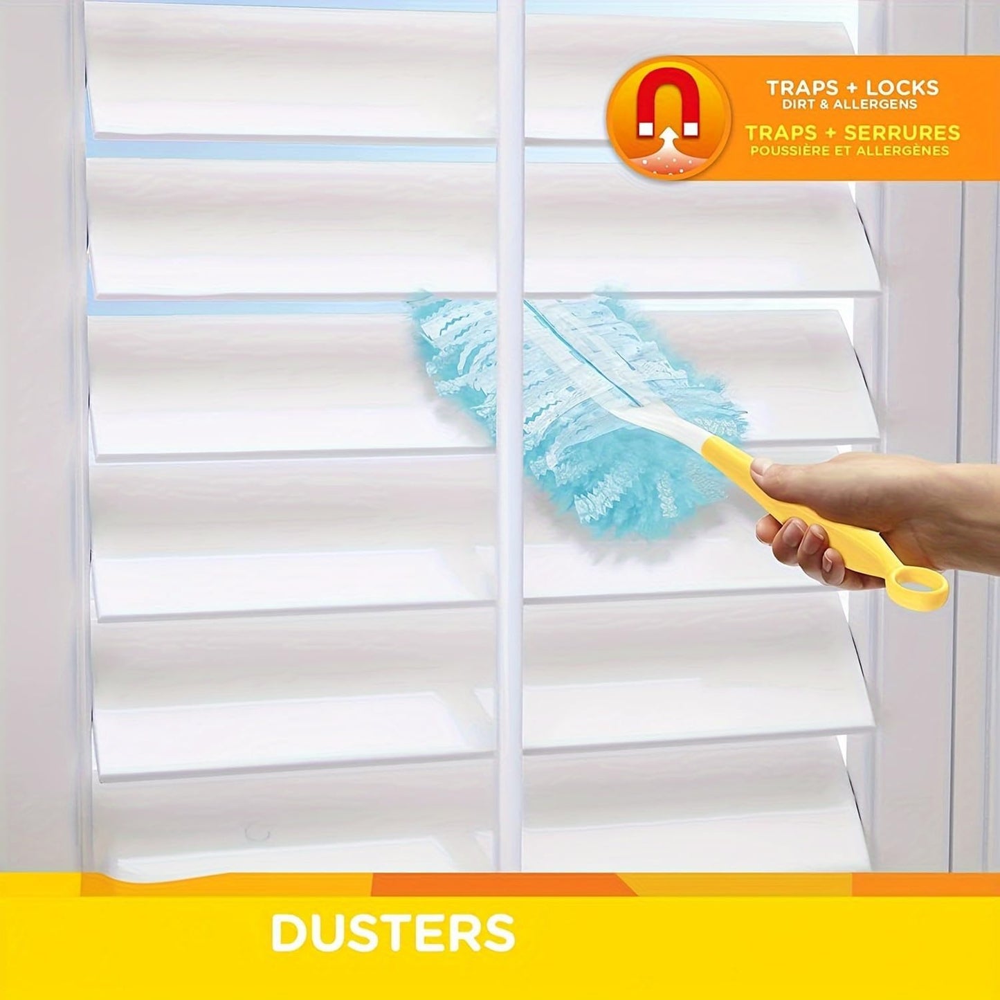 10PCS Electrostatic Microfiber Duster Refills Disposable Lint Free Design for Home, Furniture, Electronics, Fits Most Duster Heads, Blue