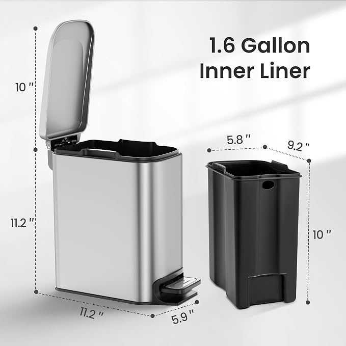 Cesun Small Bathroom Trash Can - Image 6