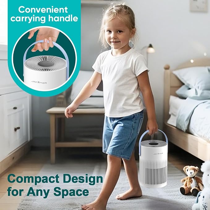 Jafanda Small Air Purifier JF068, 20dB Sleep Mode, Portable Air Cleaner - Image 7