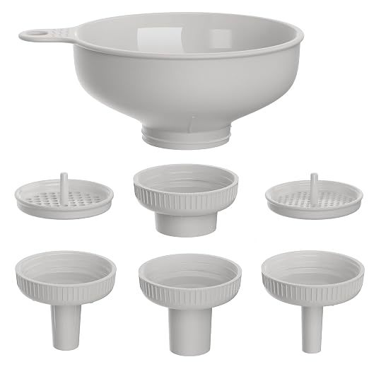 Wide Mouth Kitchen Funnel, Food Grade Plastic Cooking Canning Funnel - Image 2