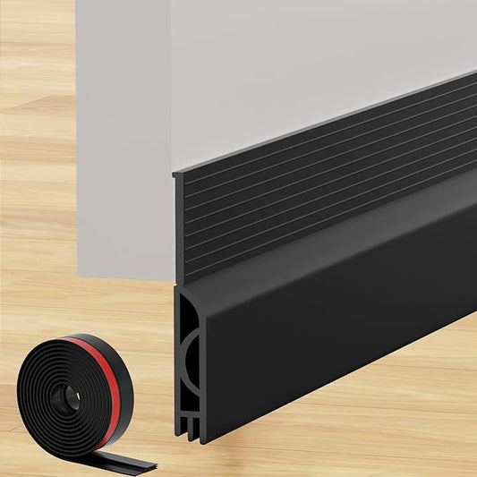 Under Door Draft Stopper, Self-Adhesive Door Sweep by Lumimoi