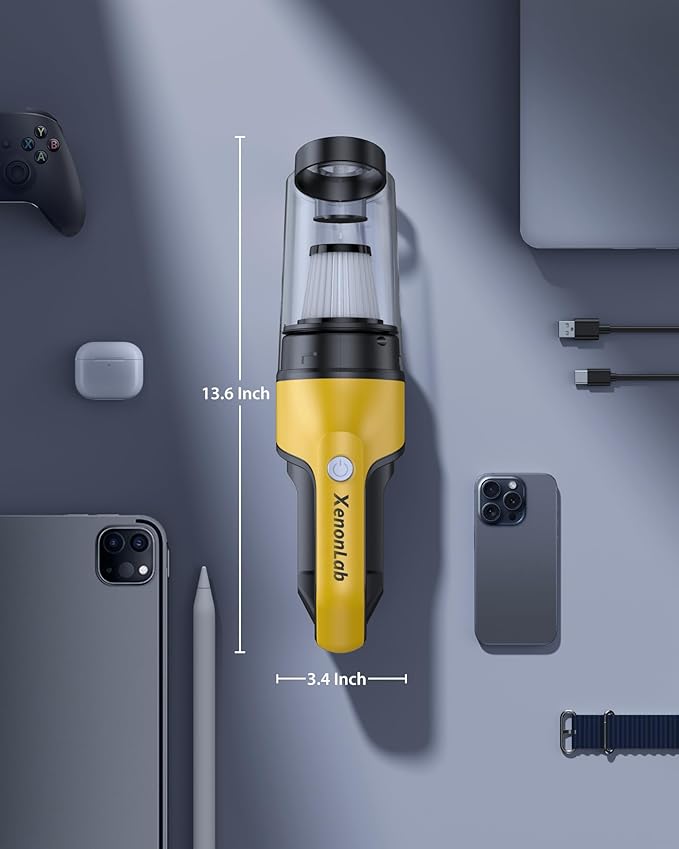 Handheld Vacuum Cordless 1.1 Pounds Car Vac 10000PA Hand Held Vacuums 4-in-1 - Image 7