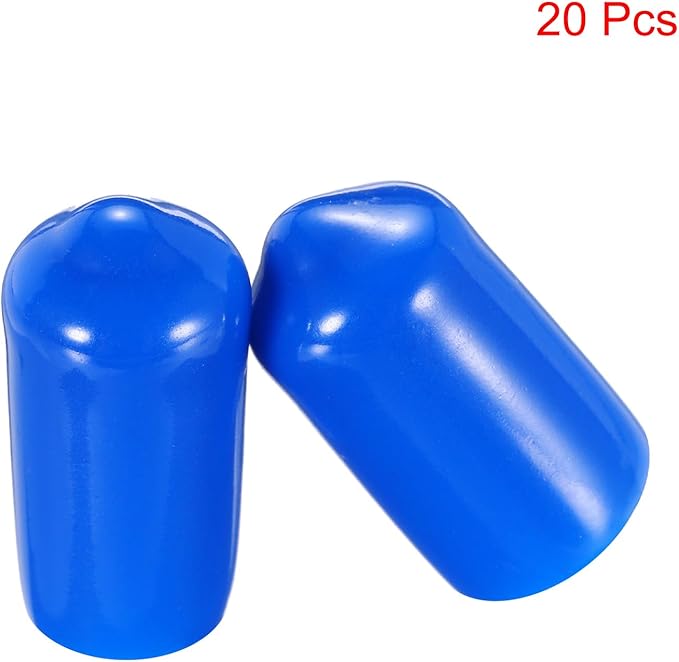 uxcell 20pcs Rubber End Caps 8mm ID Vinyl PVC Round Tube Bolt Cap Cover Screw - Image 2