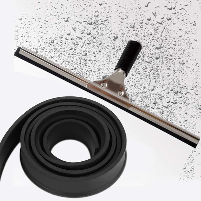 Universal Squeegee Replacement Blade, Wide Flexible Rubber Blade - Image 3