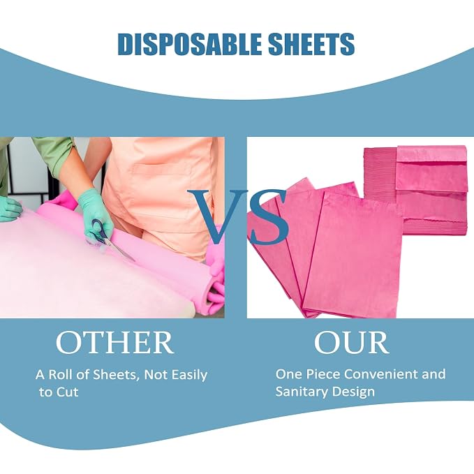 100Pcs Disposable Massage Table Sheets 31" x 71" Non-Woven Fabric Disposable - Image 7