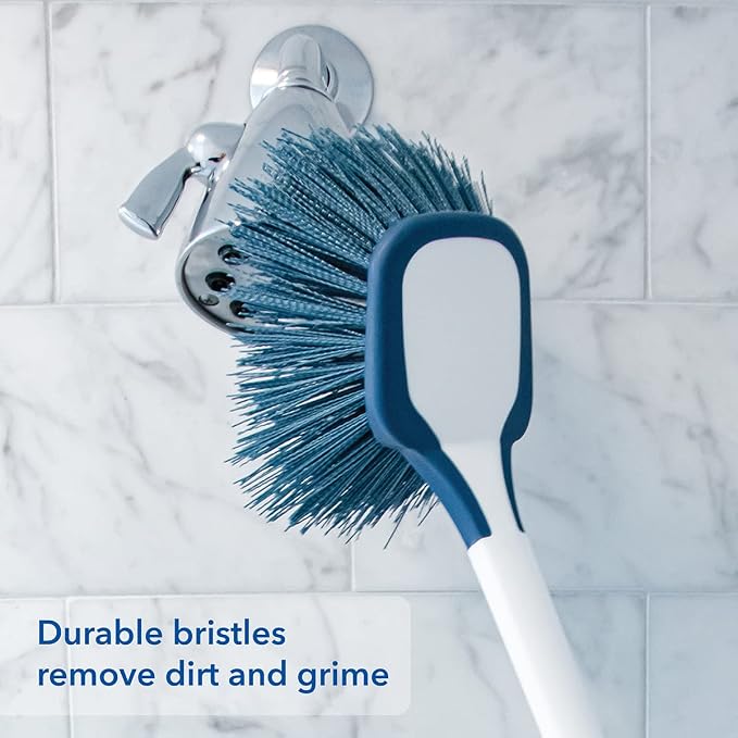 Unger EZ Reach Shower Tub and Tile Scrub Brush, Crevice Bathroom Cleaning - Image 3