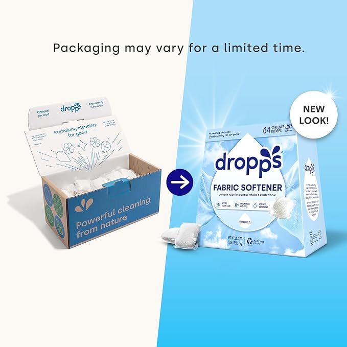 Dropps Laundry Fabric Softener Pods, Unscented - Image 7