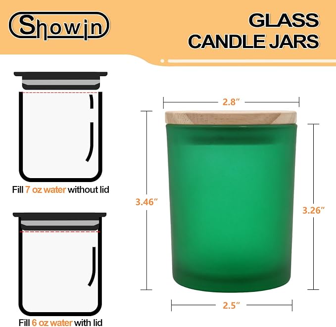 Thick Candle Jars for Making Candles 12 Pcs, 7 OZ Empty Jars - Image 7