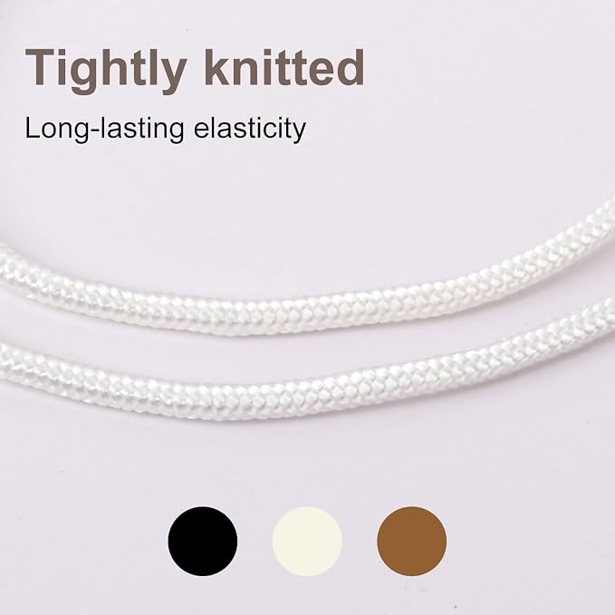 500 Feet 1/4 Inch White Polyester Rope, 6 mm Polypropylene Utility Rope - Image 6
