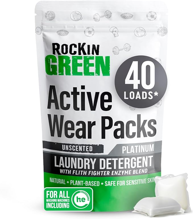 Rockin' Green Laundry Detergent Pods, Plant-based, All Natural, Vegan & by RockinGreen