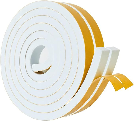 High Density Foam Weather Stripping Door Seal Strip Insulation Tape Roll by DualplexTalvania