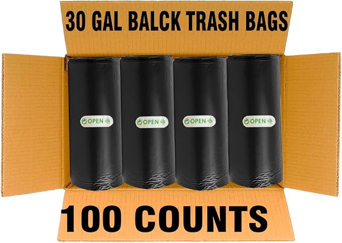 30 Gallon Trash Bags, Industrial, Commercial, Janitorial - Image 4