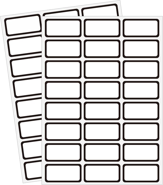 STARLIBOO Removable Labels, Blank Freezer Labels by STARLIBOO