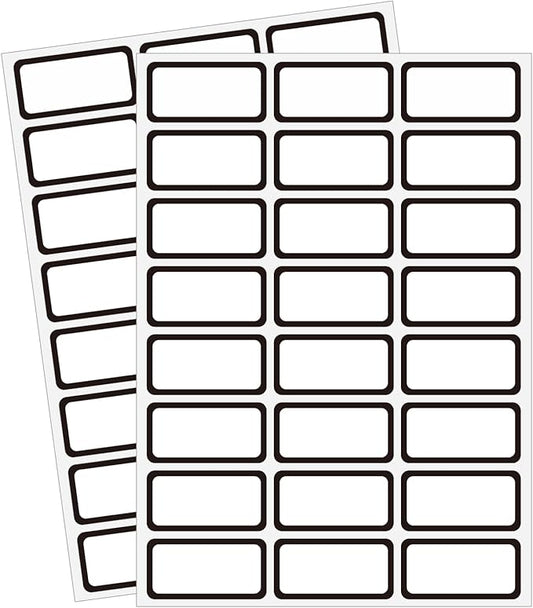 STARLIBOO Removable Labels, Blank Freezer Labels by STARLIBOO