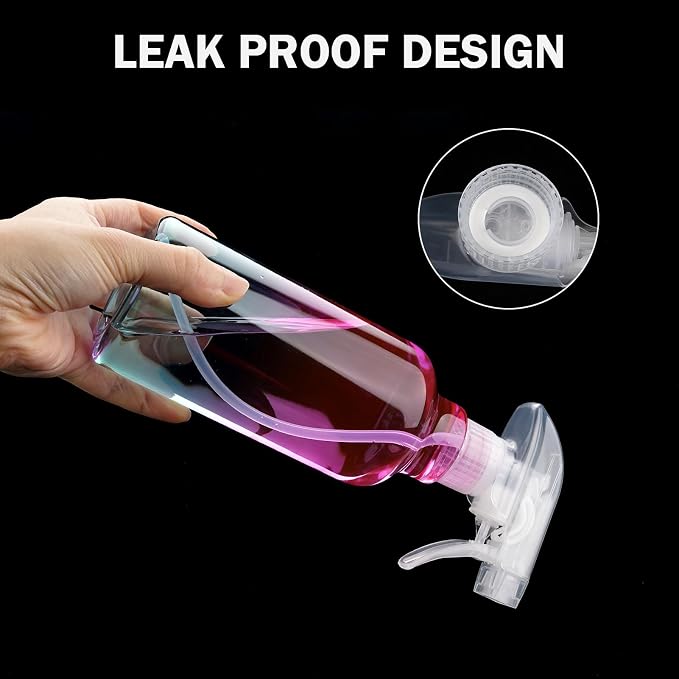 Plastic Spray Bottle 16.9oz Empty Spray Bottles Refillable Container Trigger - Image 4