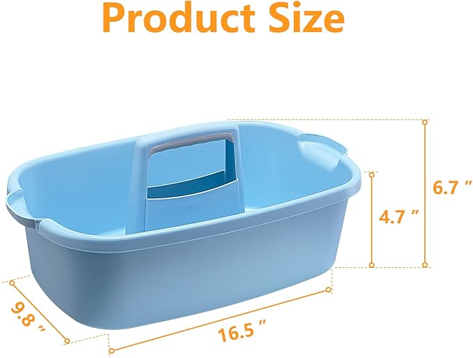2 Pack Multi-Purpose Plastic Cleaning Caddy - Image 2