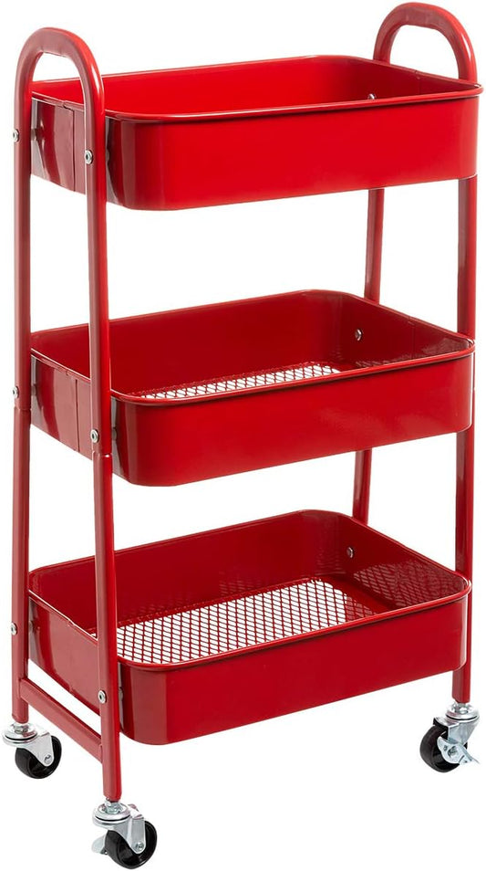 AGTEK Makeup Cart, Movable Rolling Organizer Cart by AGTEK