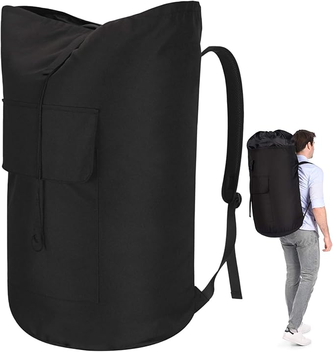 Backpack Laundry Bag, 115L Heavy Duty Extra Large College Laundry Backpack by Azhido