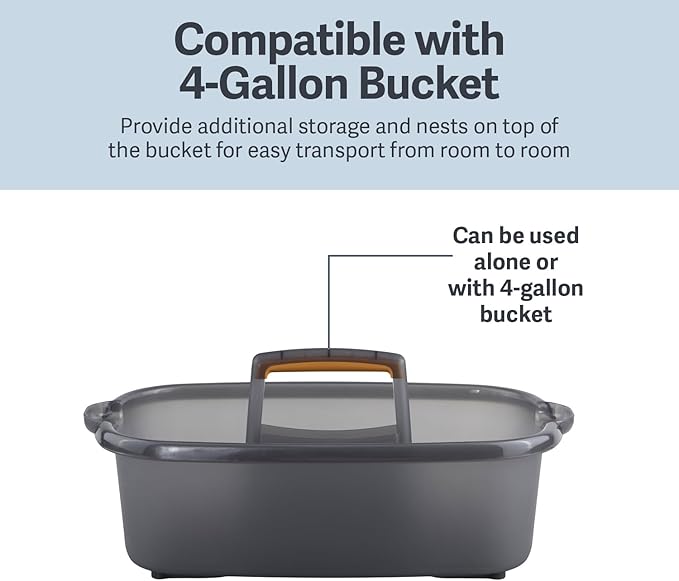 Casabella Plastic Multipurpose Cleaning Storage Caddy - Image 4