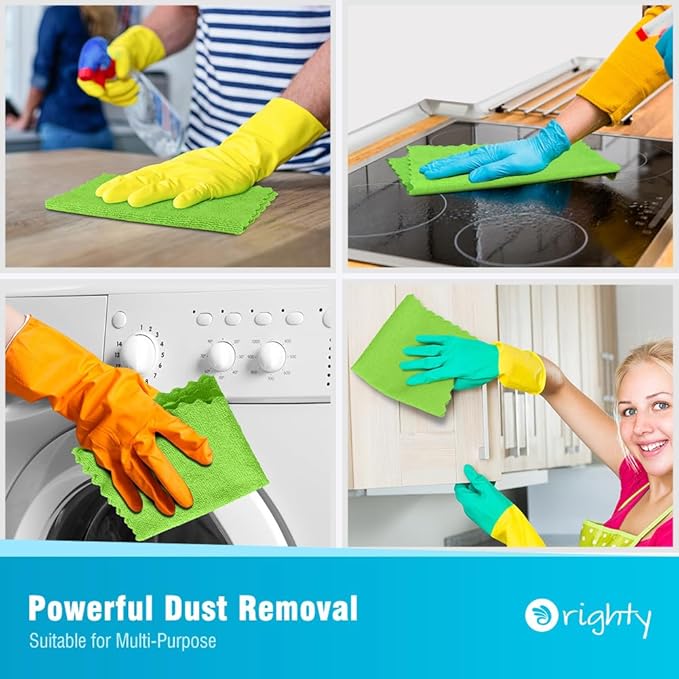 Orighty Microfiber Cleaning Cloth, 24 Pack Highly Absorbent Cleaning Supplies - Image 4