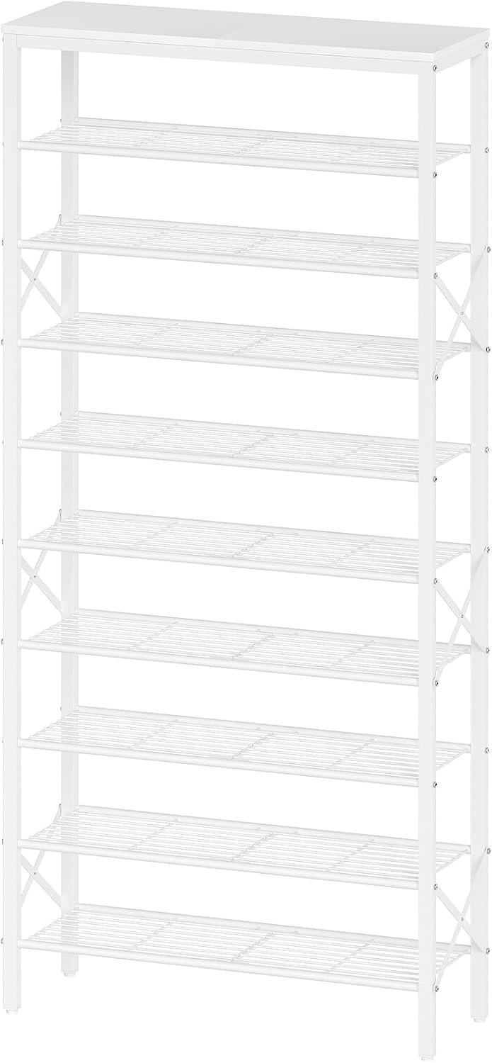 YATINEY 10 Tier Shoe Rack, Large Capacity Shoe Storage Organizer Holds 40 Pai...