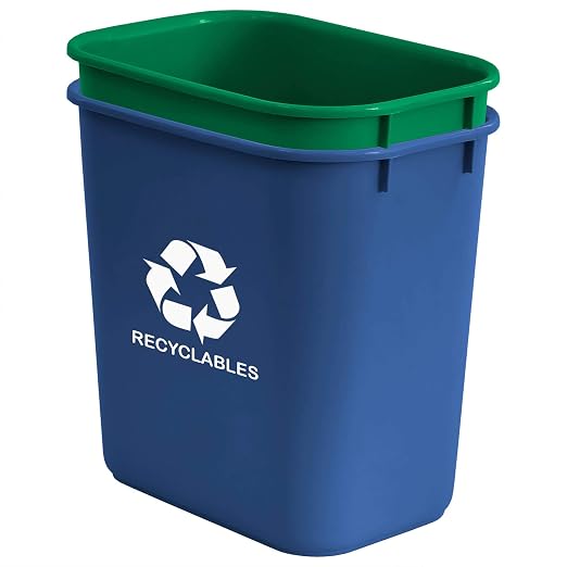 Acrimet Wastebasket Bin for Recycling and Waste, 6.75 Gallon/ 27 Quart/ 24 Liter - Image 2