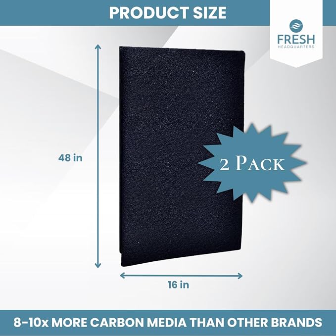 Fresh Headquarters 2Pack Cut‑to‑Fit Activated Carbon Pre‑Filter Rolls – - Image 4