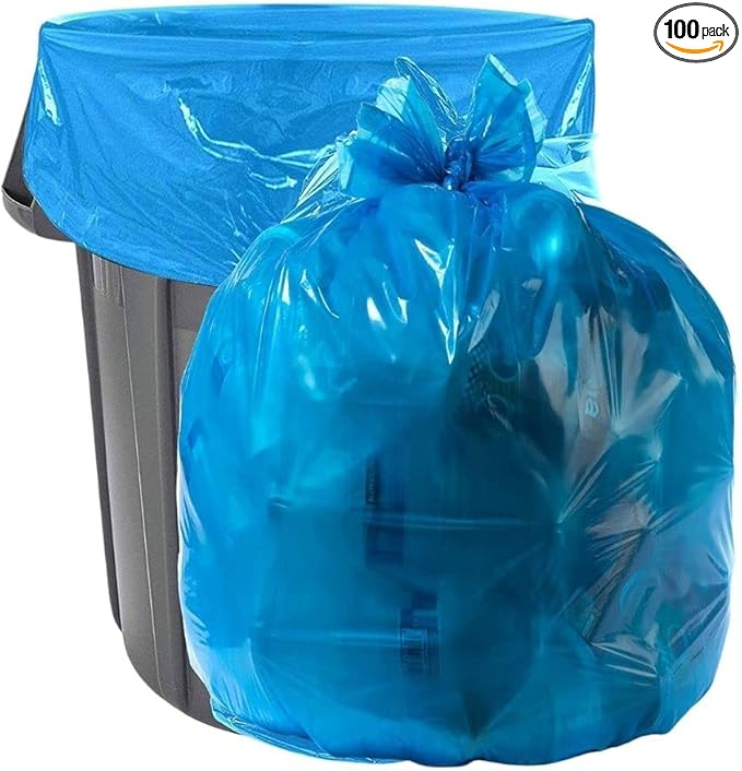 Plasticplace 32-33 Gallon Recycling Trash Bags, 1.2 Mil, 33” x 39” by Plasticplace