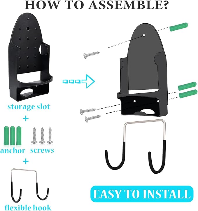 Wall Mounted Ironing Board Rack Electric Iron Holder Household Bathroom Shelf - Image 5