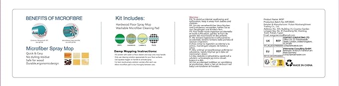 Spray Wet Mops for Hardwood Floor Cleaning: EXEGO Microfiber Dry Dust Spray Mop - Image 9