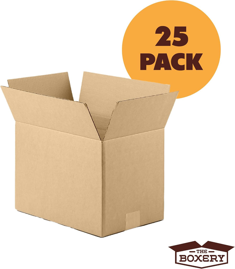 The Boxery 14"x8 1/2"x6" Corrugated Cardboard Boxes 25-Pack