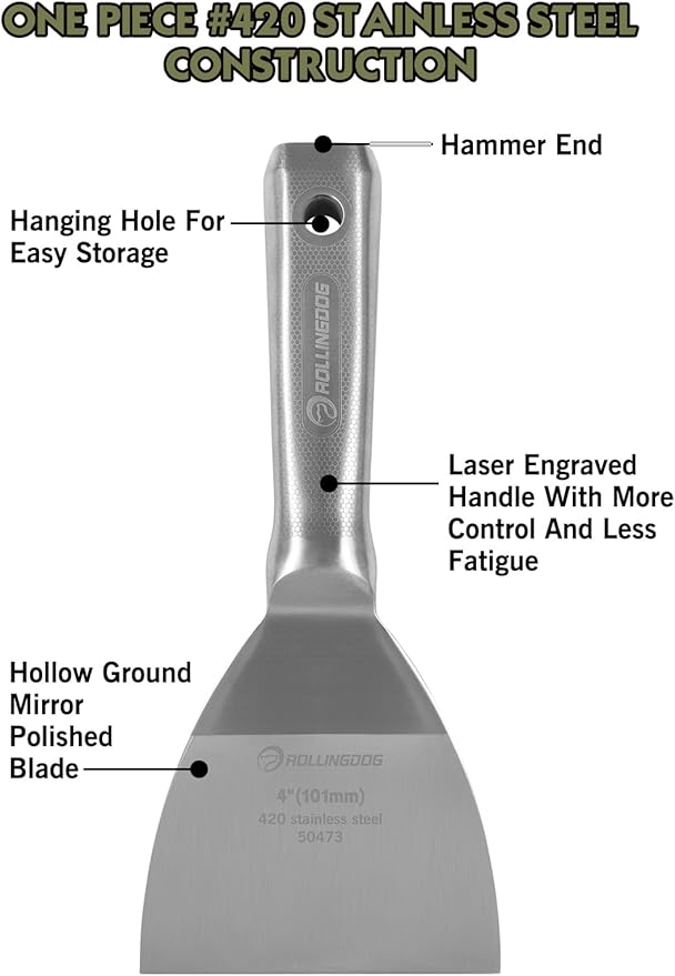 ROLLINGDOG 4 inch Putty Knife - Image 3