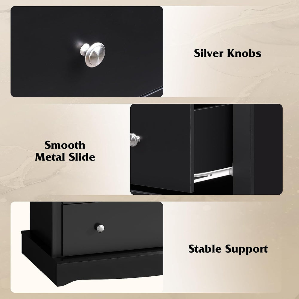WLIVE 5 Drawer Dresser, 45" Tall Dresser for Bedroom with Exclusive Anti...