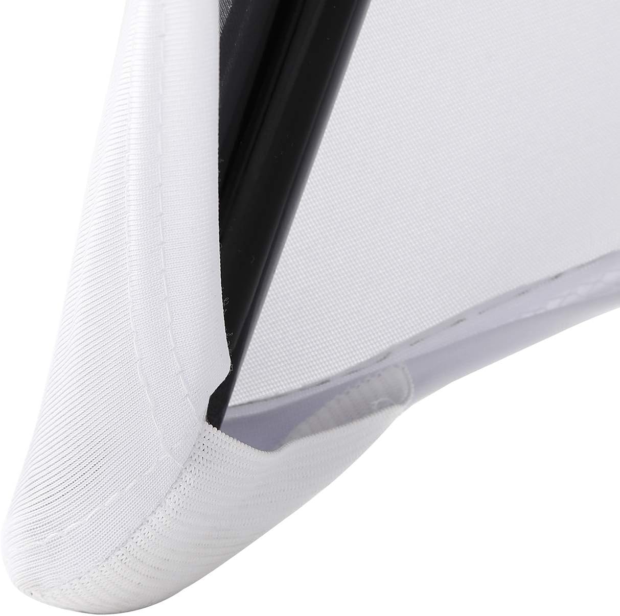 Peomeise Stretch Spandex Folding Chair Cover for Wedding Party Dining Banquet Event (White,12pcs)