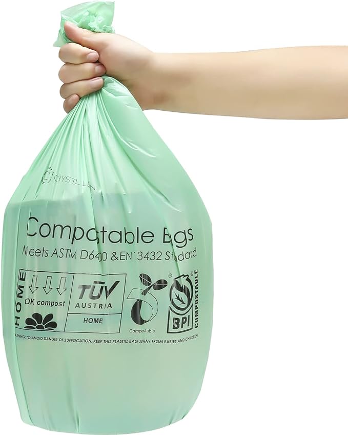 C Crystal Lemon 50 Count Biodegradable Kitchen Food Waste Bags - Image 4