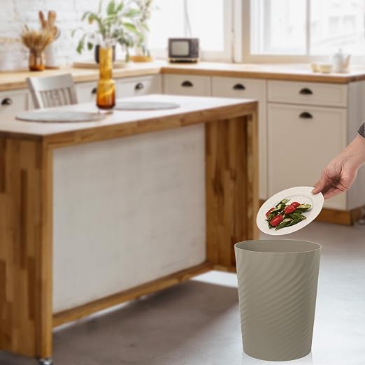 UUJOLY Plastic Small Trash Can Wastebasket, Garbage Container Basket - Image 6