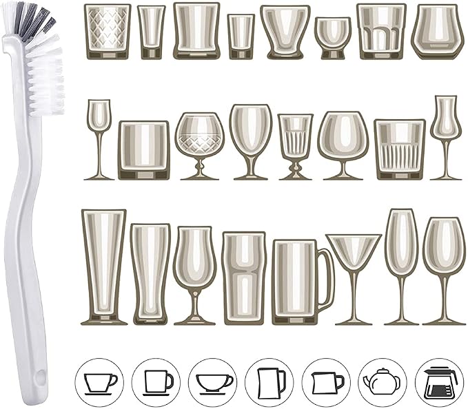 ELANE 10 Pcs Dish Scrub Brush Small Scrub Brushes - Image 3