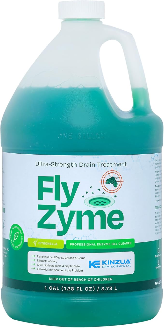 KINZUA ENVIRONMENTAL Fly-Zyme, Highly Concentrated Enzyme Drain Cleaner by KinzuaEnvironmental