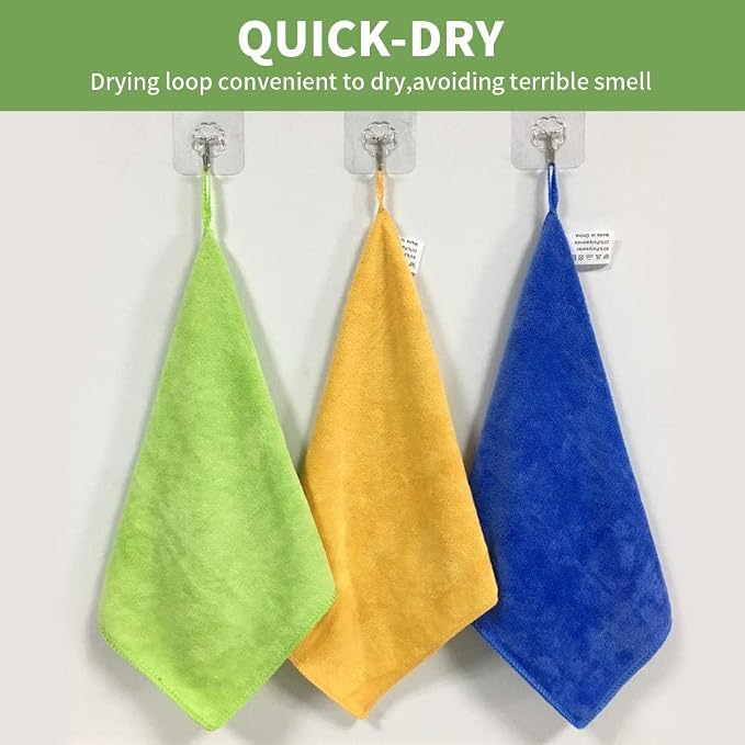 Microfiber Cleaning Cloth for Kitchen Housekeeping Dish Electronics Dust Rags - Image 8