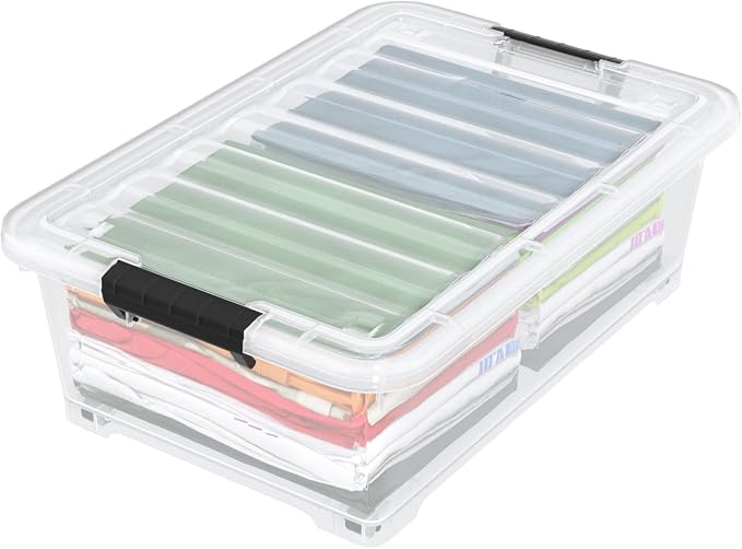 20 Quart Under Bed Shoe Storage Container Bin - Image 7