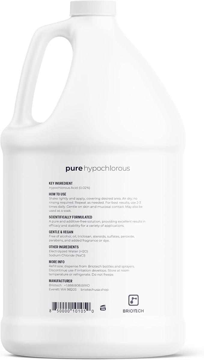 BRIOTECH Pure Hypochlorous Acid Cleanser, Original Premium HOCl Topical Solution - Image 9