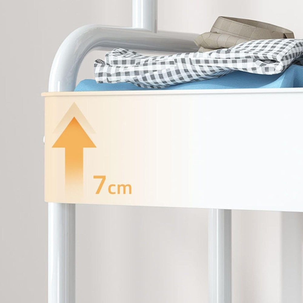 Freestanding Rack For Hanging Clothes With Shoe Storage - 26.37”W x 11.81”L x...