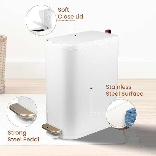 BETHEBEST Bathroom Trash Can - Image 2