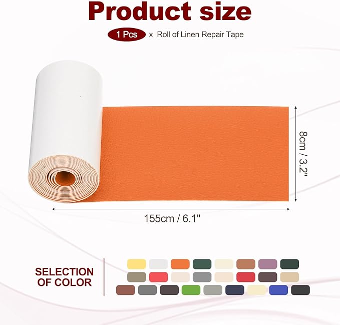 PATIKIL Leather Patches Tape for Furniture, 3.2 x 61 Inch Self Adhesive Vinyl - Image 2