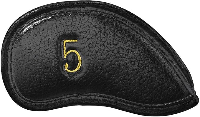 CRAFTSMAN GOLF 12pcs or 1pc Thick Synthetic Leather Golf Iron Head Covers Set - Image 5